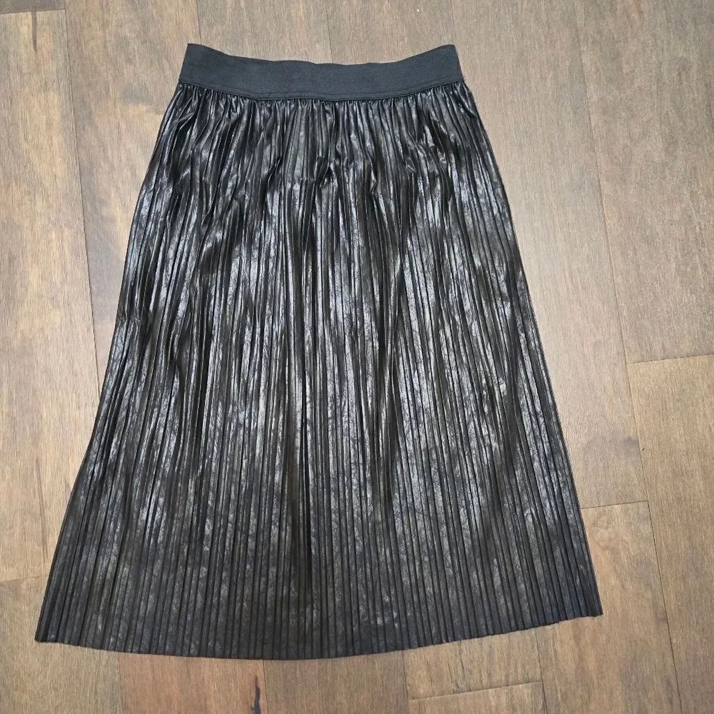 Saints 21 faux leather midi Skirt size L New